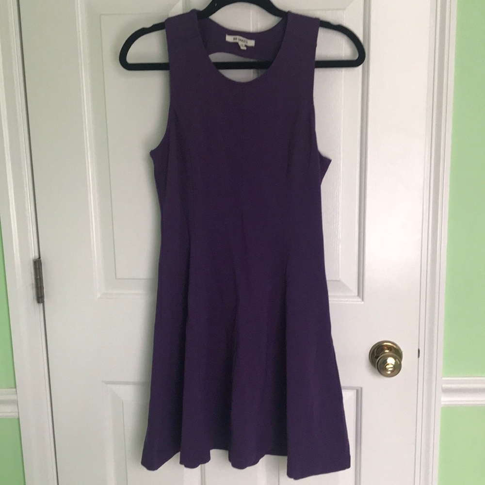 BB Dakota Purple Sleeveless Skater Dress